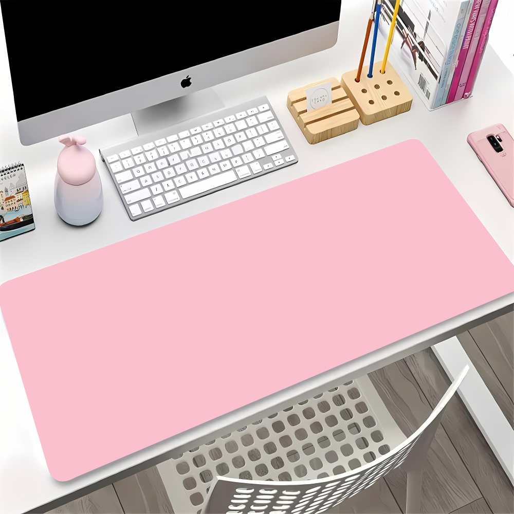 Laptop Accessories Pink - Solid Color Gaming Mouse Pad Gamer