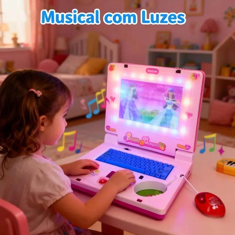 Laptop Accessories Kids - Mini Notebook Musical Toy Laptop Portable