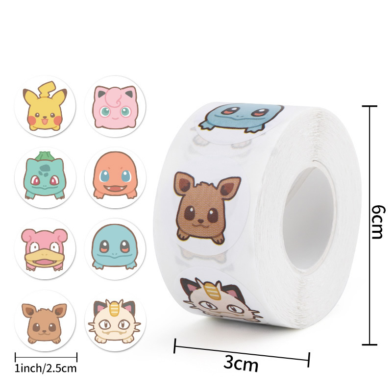 500pcs Roll Cartoon Pokemon St - Laptop Accessories Kids review and price