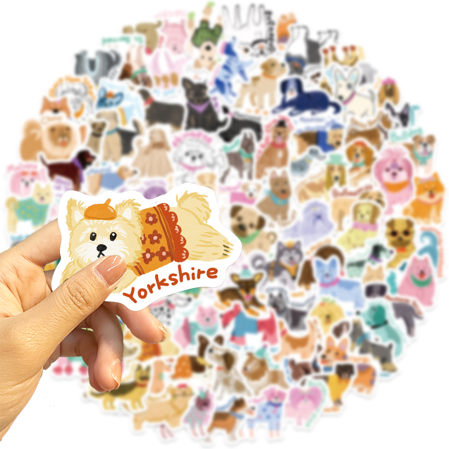 100PCS Cute Dog Graffiti Stick - Laptop Accessories Kids review and price