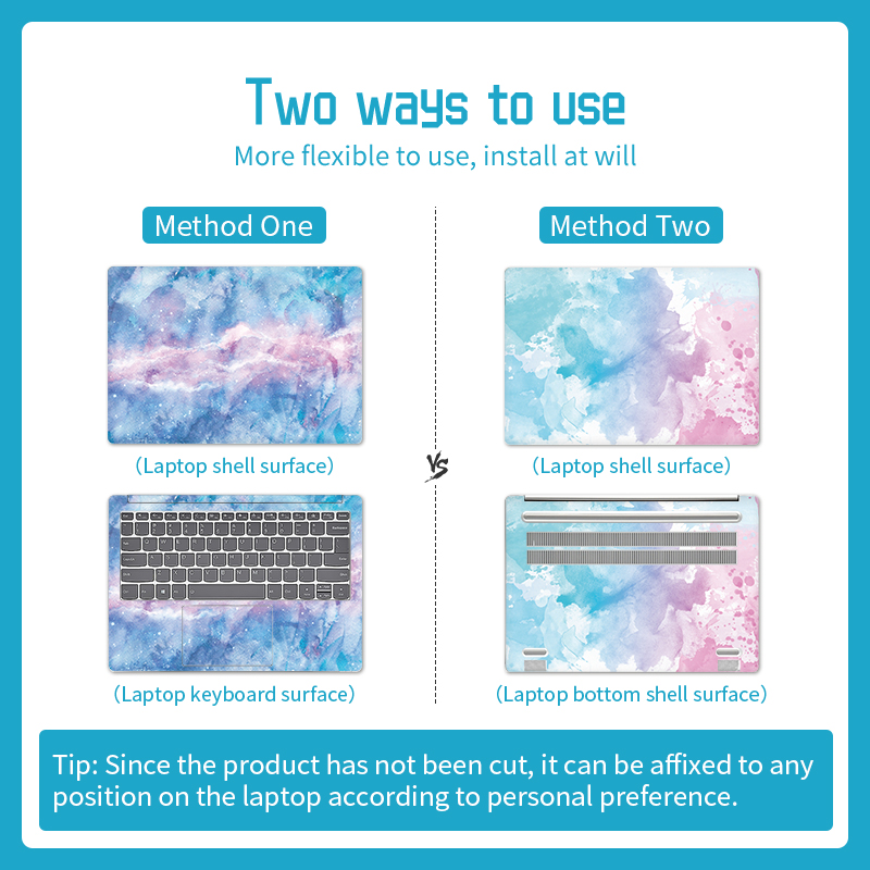 Watercolor Cover Laptop Skins  - Laptop Accessories Pink review and price