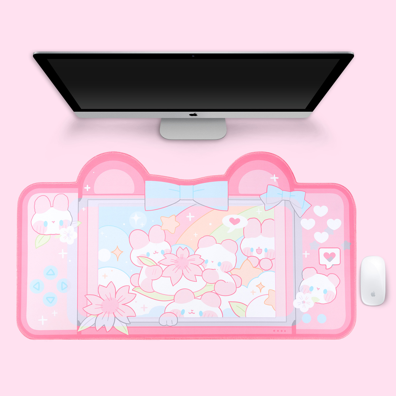 Extra Large Kawaii Gaming Mous - Laptop Accessories Pink review and price