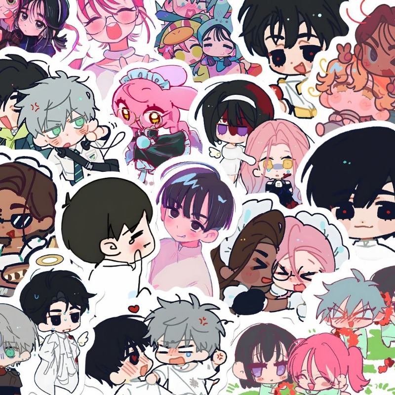 80Pcs/set Cartoon Anime Alien  - Laptop Accessories Kids review and price
