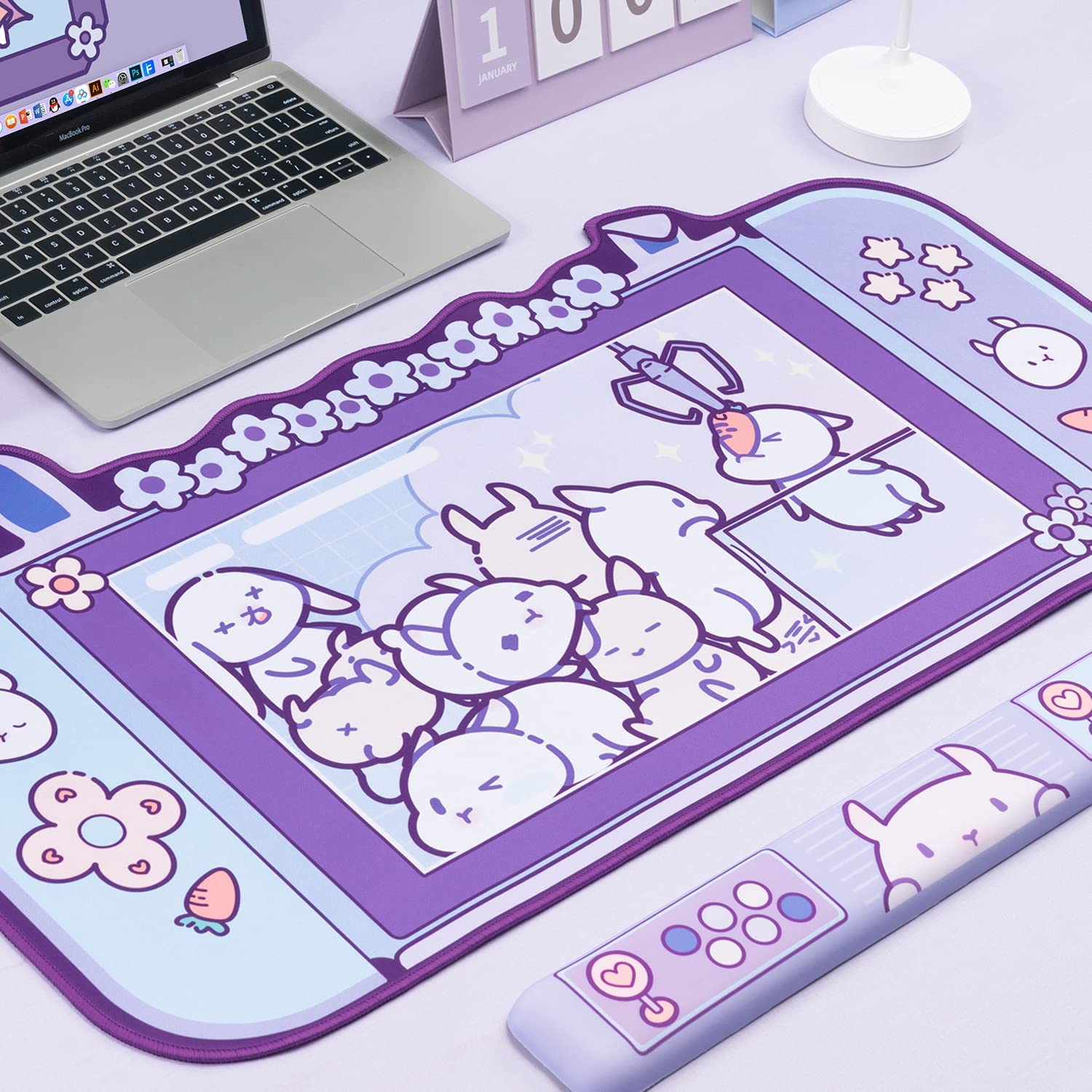 Large Kawaii Gaming Mouse Pad  - Laptop Accessories Pink review and price