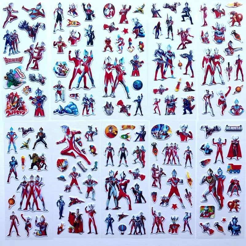 10pcs Cartoon Ultraman 3D Bubb - Laptop Accessories Kids review and price